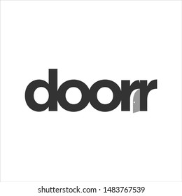 Door logotype. Vector Icon and Logo.