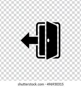 Door Logout sign icon.
