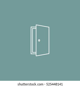 door man outline icon vector, can be used for web and mobile design