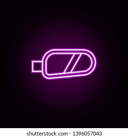 door mirror neon icon. Elements of auto workshop set. Simple icon for websites, web design, mobile app, info graphics