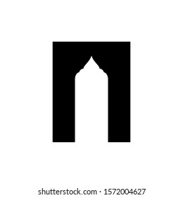 Door mosque icon design template vector illustration isolated