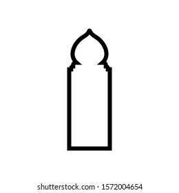 Door mosque icon design template vector illustration isolated