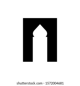 Door mosque icon design template vector illustration isolated