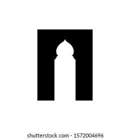 Door mosque icon design template vector illustration isolated
