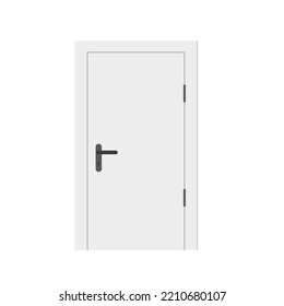 Door on isolated on a white background. Vector illustration