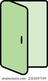 door door open open enter door exit Outline