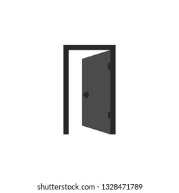 Door, open, icon in trendy flat style isolated on white background. Door symbol for your web site design, logo, app, UI. Vector illustration, EPS10. - Vector