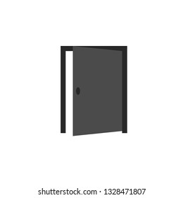 Door, open, icon in trendy flat style isolated on white background. Door symbol for your web site design, logo, app, UI. Vector illustration, EPS10. - Vector