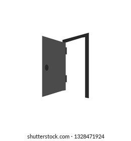 Door, open, icon in trendy flat style isolated on white background. Door symbol for your web site design, logo, app, UI. Vector illustration, EPS10. - Vector