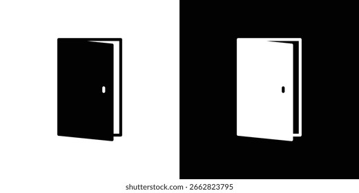 Gráficos escalables del Vector del icono de la puerta abierta