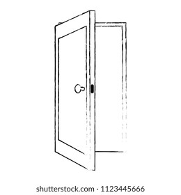 door open isolated icon