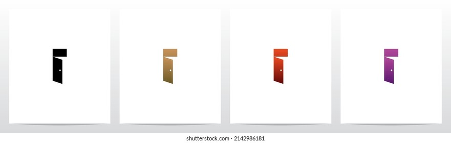 Door Open Letter Logo Design I