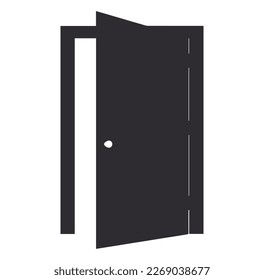 door open related icon isolated on background