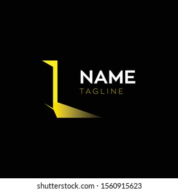 Door opening in dark side logo vector illustration