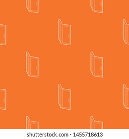 Door pattern vector orange for any web design best