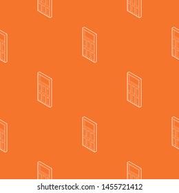 Door pattern vector orange for any web design best
