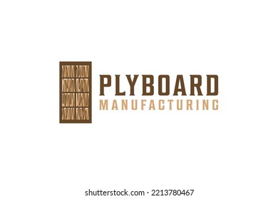 Door plank wood logo design carpenter icon symbol woodwork lumber furniture