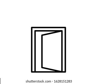 Door premium line icon. Simple high quality pictogram. Modern outline style icons. Stroke vector illustration on a white background. 