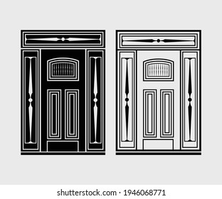 Door Printable Vector Illustration Door Clipart Stock Vector (Royalty ...