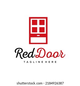 door red   logo  design creative idea vector design inspiration