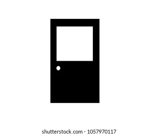 door room vector icon sign symbol exit open home house background