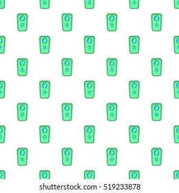 Door of safe pattern. Cartoon illustration of door of safe vector pattern for web