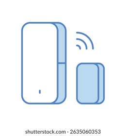 door Security Sensor Icon vector stock illustration