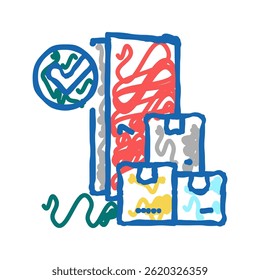 door to door service doodle icon sketch vector. door to door service sign. isolated symbol illustration