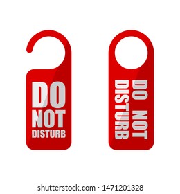 door sign do not disturb in flat style