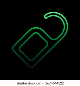 Door sign in the hotel nolan icon. Simple thin line, outline vector of hotel icons for ui and ux, website or mobile application