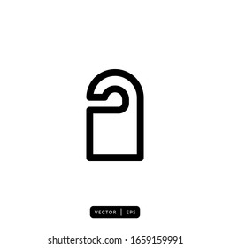 Door Sign Icon Vector - Sign or Symbol