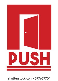 Door Sign - Push