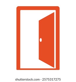 door sign symbol vector icon