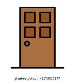 door sign symbol vector icon