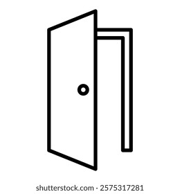 door sign symbol vector icon