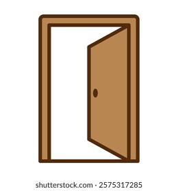 door sign symbol vector icon