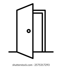 door sign symbol vector icon