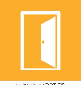 door sign symbol vector icon