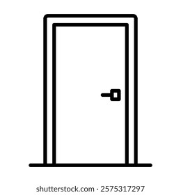 door sign symbol vector icon