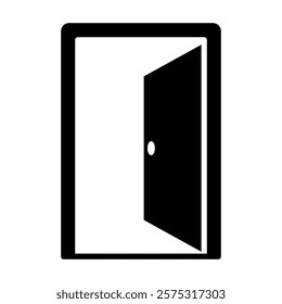 door sign symbol vector icon