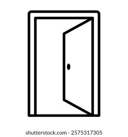 door sign symbol vector icon