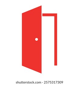 door sign symbol vector icon