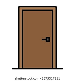 door sign symbol vector icon