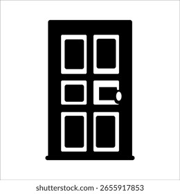 door silhouette icon design template