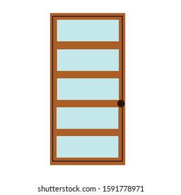 Door simple clip art vector illustration