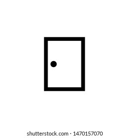 door simple icon symbol vector