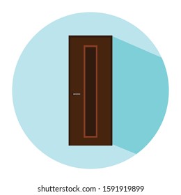 door simple illustration clip art vector