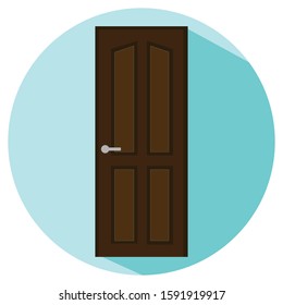 door simple illustration clip art vector