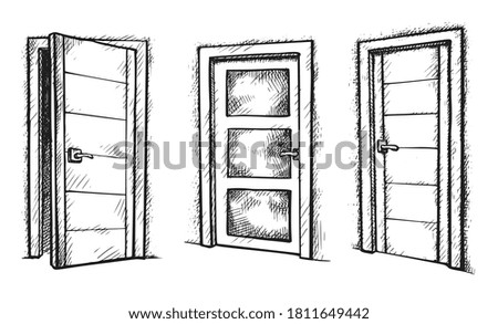 Similar – Image, Stock Photo Holztür