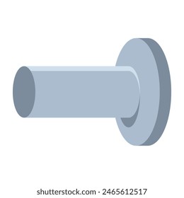 Door stopper for wall protector vector cartoon illustration isolated on a white background.